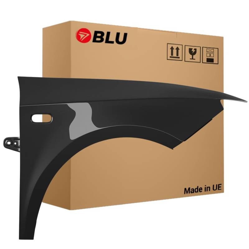BLU Kotflügel Passend für Seat Ibiza (6J - IV 4. Generation) LW7Z Rechts Grau | 2008-2017 | Vorderseite Vorne | Lackiert | Einbaufertig von BLU