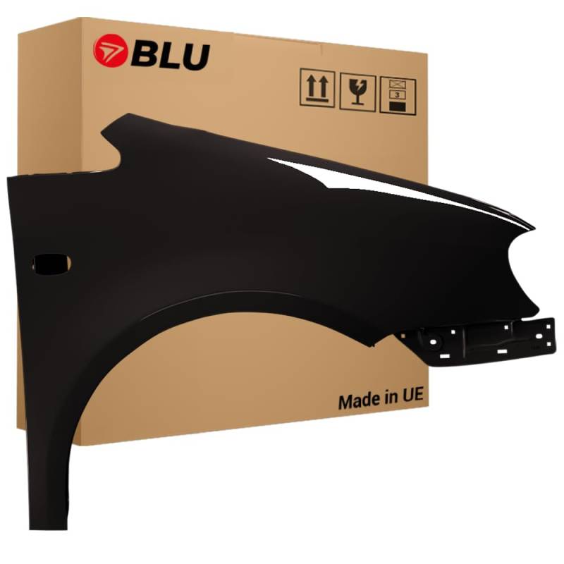 BLU Kotflügel Passend für Volkswagen Caddy III 3 2K LC9X Rechts Schwarz | 2004-2010 | Vorderseite Vorne | Lackiert | Einbaufertig von BLU