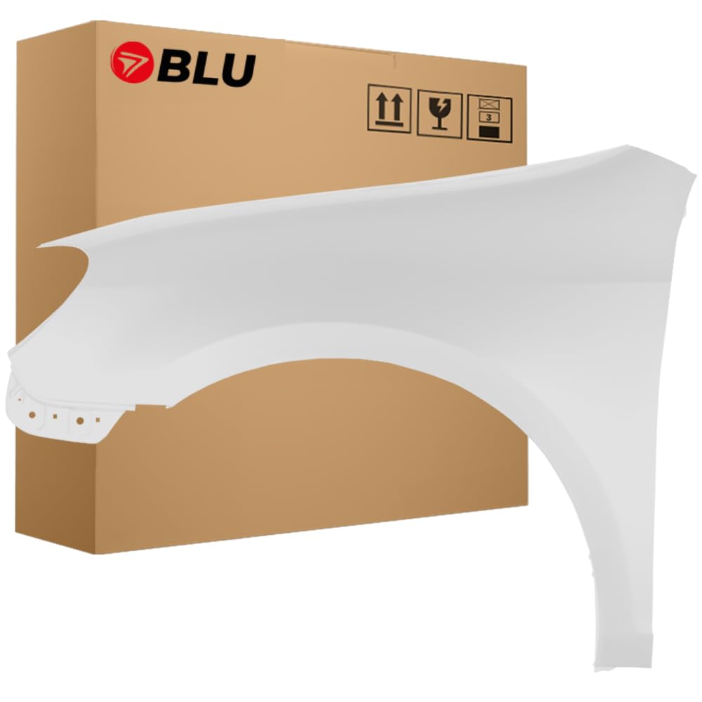 BLU Kotflügel Passend für Volkswagen GOLF VI 6 KOMBI LB9A Links Weiss | 2008-2016 | Vorderseite Vorne | Lackiert | Einbaufertig von BLU