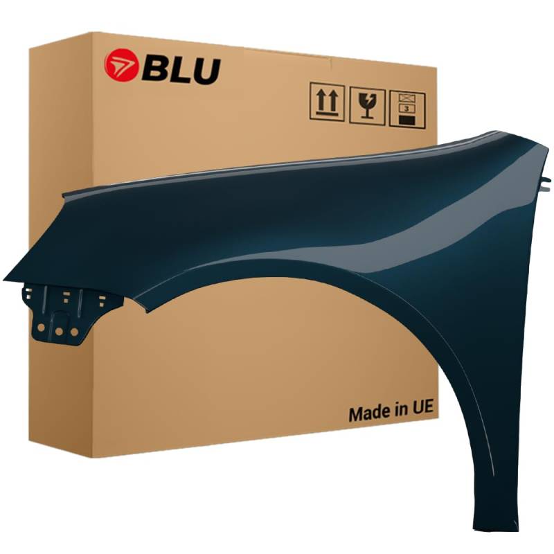 BLU Kotflügel Passend für Volkswagen Golf 5 V Schrägheck LC5F Links Blau | 2003-2009 | Vorderseite Vorne | Lackiert | Einbaufertig von BLU