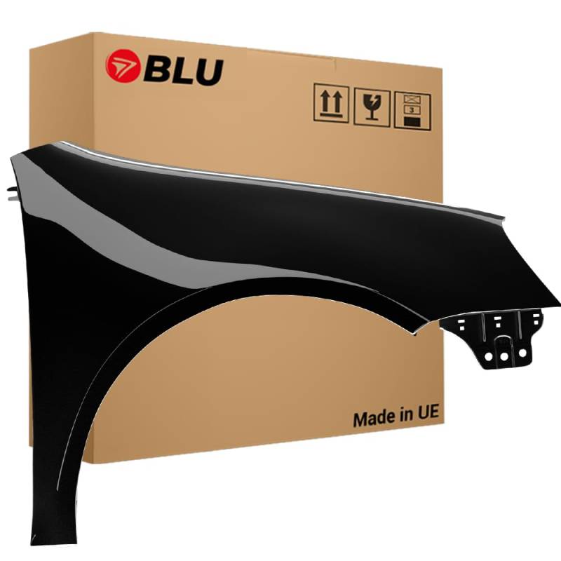 BLU Kotflügel Passend für Volkswagen Golf 5 V Schrägheck LC9X Rechts Schwarz | 2003-2009 | Vorderseite Vorne | Lackiert | Einbaufertig von BLU