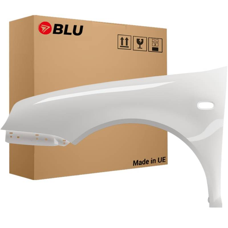 BLU Kotflügel Passend für Volkswagen Golf IV 4 LB9A Links Weiss | 1997-2006 | Vorderseite Vorne | Lackiert | Einbaufertig von BLU