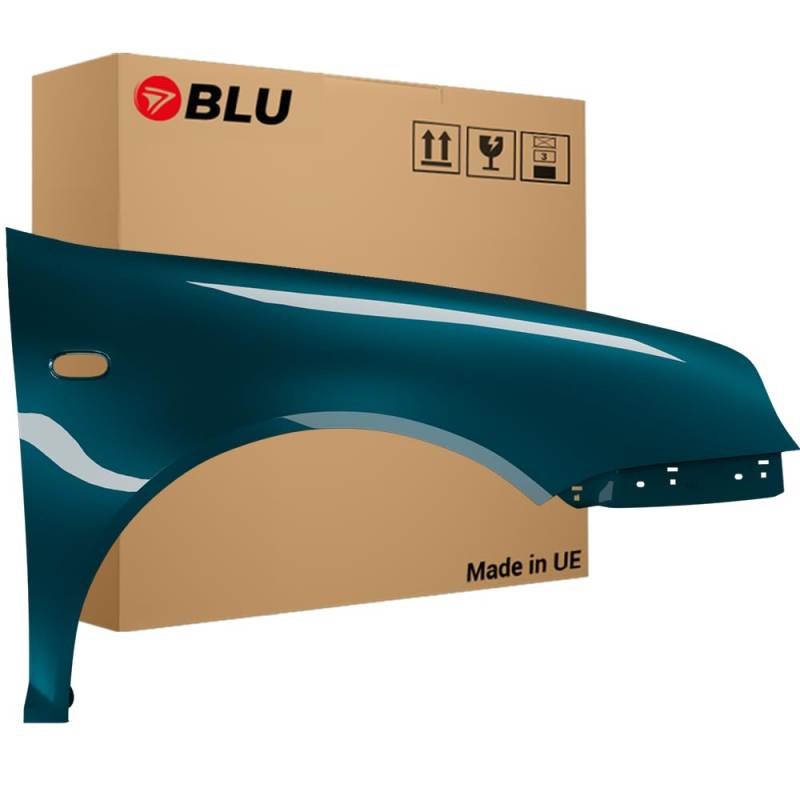 BLU Kotflügel Passend für Volkswagen Golf IV 4 LC6X Rechts Blau | 1997-2006 | Vorderseite Vorne | Lackiert | Einbaufertig von BLU