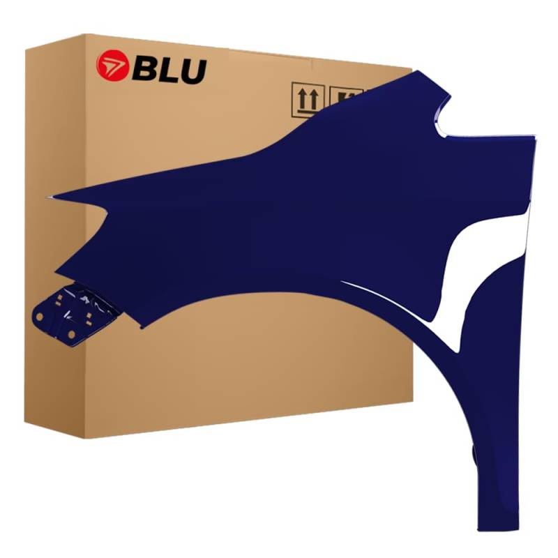 BLU Kotflügel Passend für Volkswagen Golf VI+ / Golf 6 PLUS LA5G Links Blau | 2009-2013 | Vorderseite Vorne | Lackiert | Einbaufertig von BLU