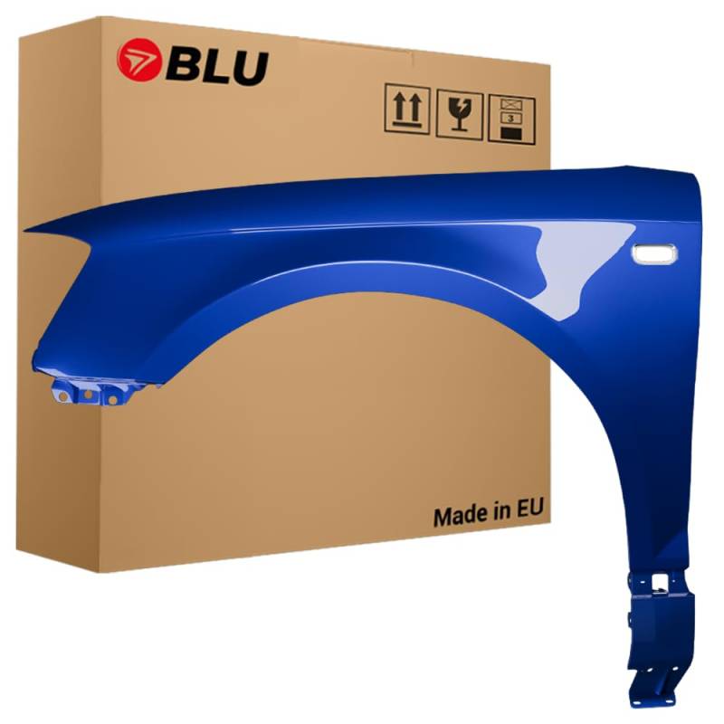 BLU Kotflügel Passend für Audi A3 8P II-generation LZ5C Links Blau | 2003-2008 | Vorderseite Vorne | Lackiert | Einbaufertig von BLU