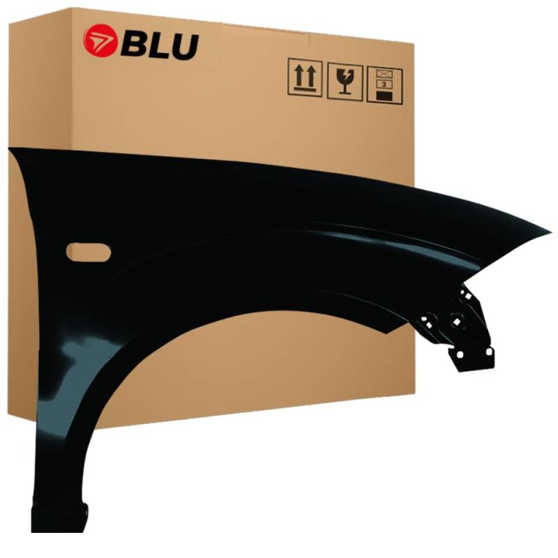 BLU Kotflügel Passend für Seat Altea 5P1/5P5 LC9Z Rechts Schwarz | 2004-2015 | Vorderseite Vorne | Lackiert | Einbaufertig von BLU