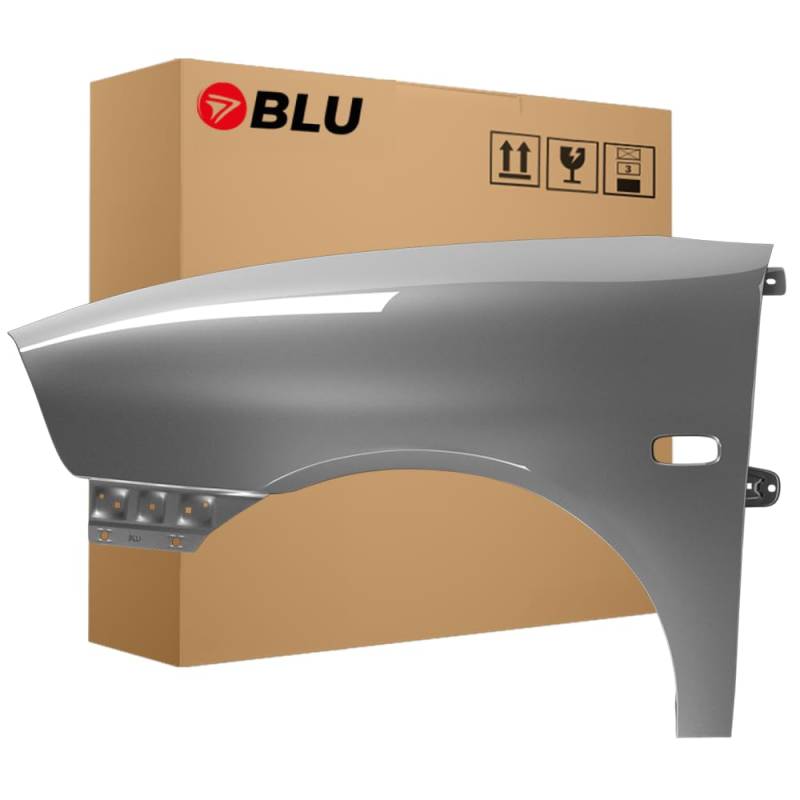 BLU Kotflügel Passend für Seat Ibiza Cordoba (6L - III 3. Generation) LS7U Links Silber | 2002-2008 | Vorderseite Vorne | Lackiert | Einbaufertig von BLU