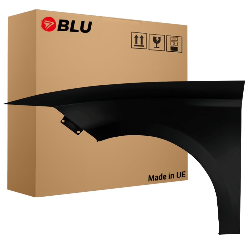 BLU Kotflügel Passend für Seat Leon III 3 5F LZ9Y Links Schwarz | 2012-2020 | Vorderseite Vorne | Lackiert | Einbaufertig von BLU