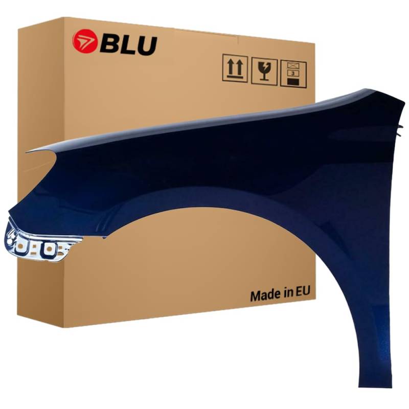BLU Kotflügel Passend für Volkswagen GOLF VI 6 SCHRÄGHECK LD5Q Links Blau | 2008-2016 | Vorderseite Vorne | Lackiert | Einbaufertig von BLU