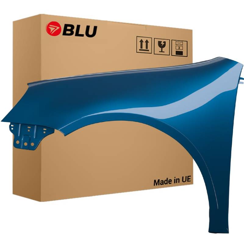 BLU Kotflügel Passend für Volkswagen Golf 5 V Schrägheck LC5G Links Blau | 2003-2009 | Vorderseite Vorne | Lackiert | Einbaufertig von BLU