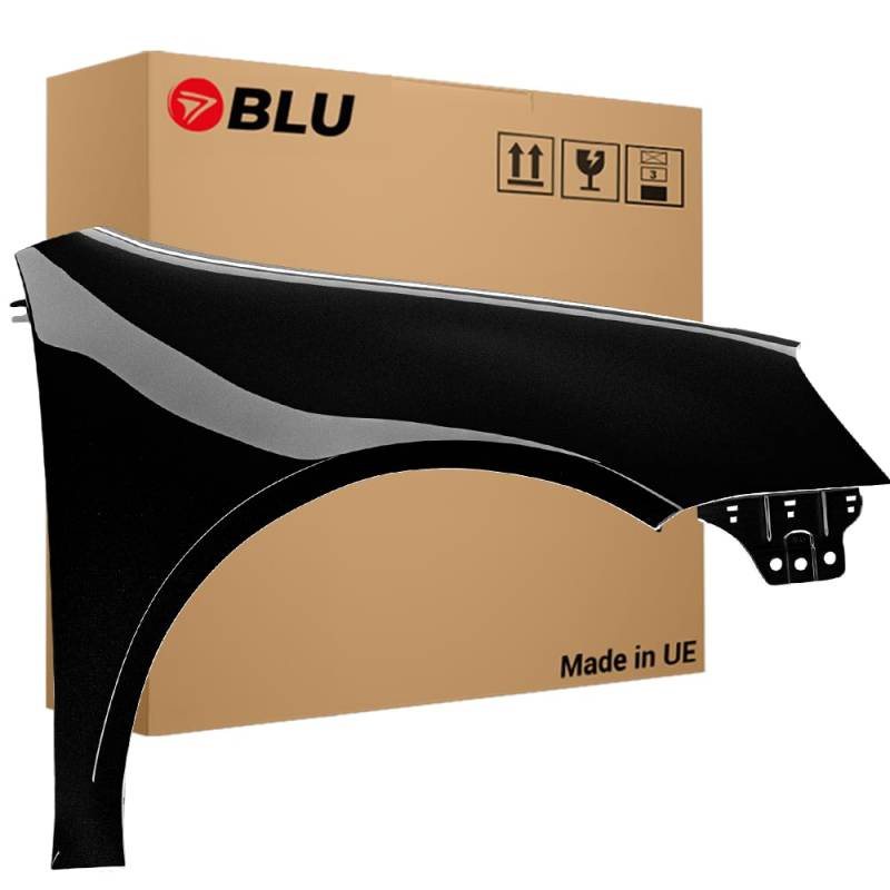 BLU Kotflügel Passend für Volkswagen Golf 5 V Schrägheck LC9Z Rechts Schwarz | 2003-2009 | Vorderseite Vorne | Lackiert | Einbaufertig von BLU