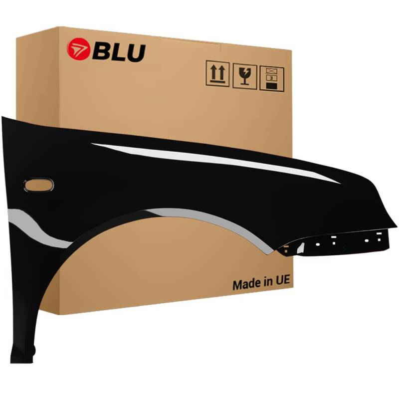 BLU Kotflügel Passend für Volkswagen Golf IV 4 L041 LO41 Rechts Schwarz | 1997-2006 | Vorderseite Vorne | Lackiert | Einbaufertig von BLU