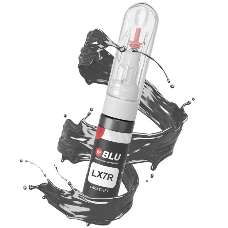 BLU Lackstift Auto kompatibel für Audi LX7R Silber MONSUNGRAU | Auto Lack Reparatur 2in1 Ausbesserungslack Pinsel + Nadel von BLU