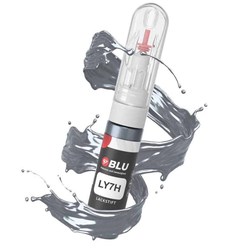 BLU Lackstift Auto kompatibel für Audi LY7H Silber AKOYASILBER | Auto Lack Reparatur 2in1 Ausbesserungslack Pinsel + Nadel von BLU