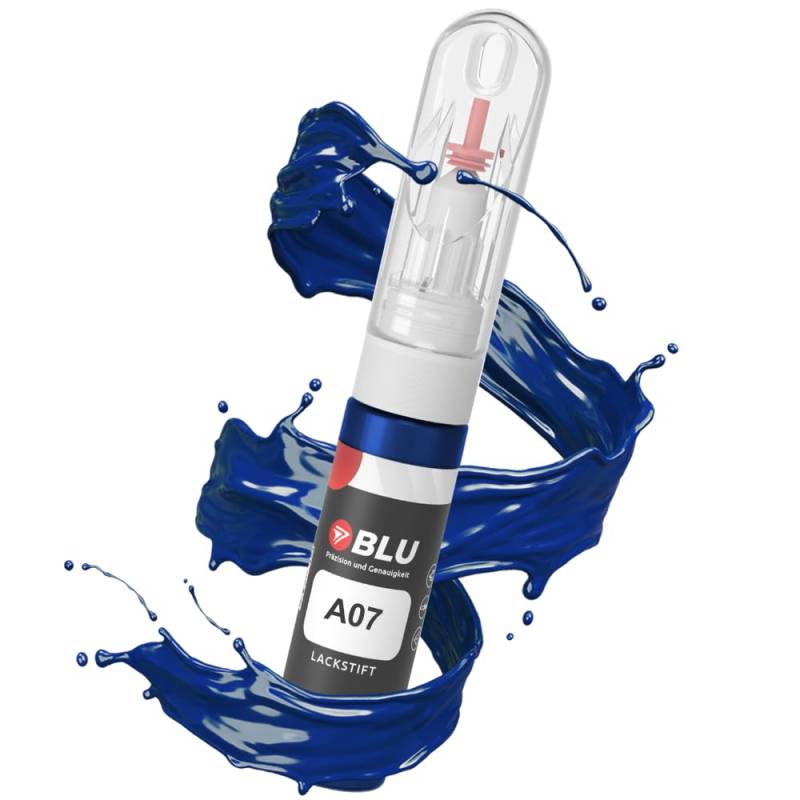 BLU Lackstift Auto kompatibel für BMW A07 BLAU MYSTICBLAU | Auto Lack Reparatur 2in1 Ausbesserungslack Pinsel + Nadel von BLU