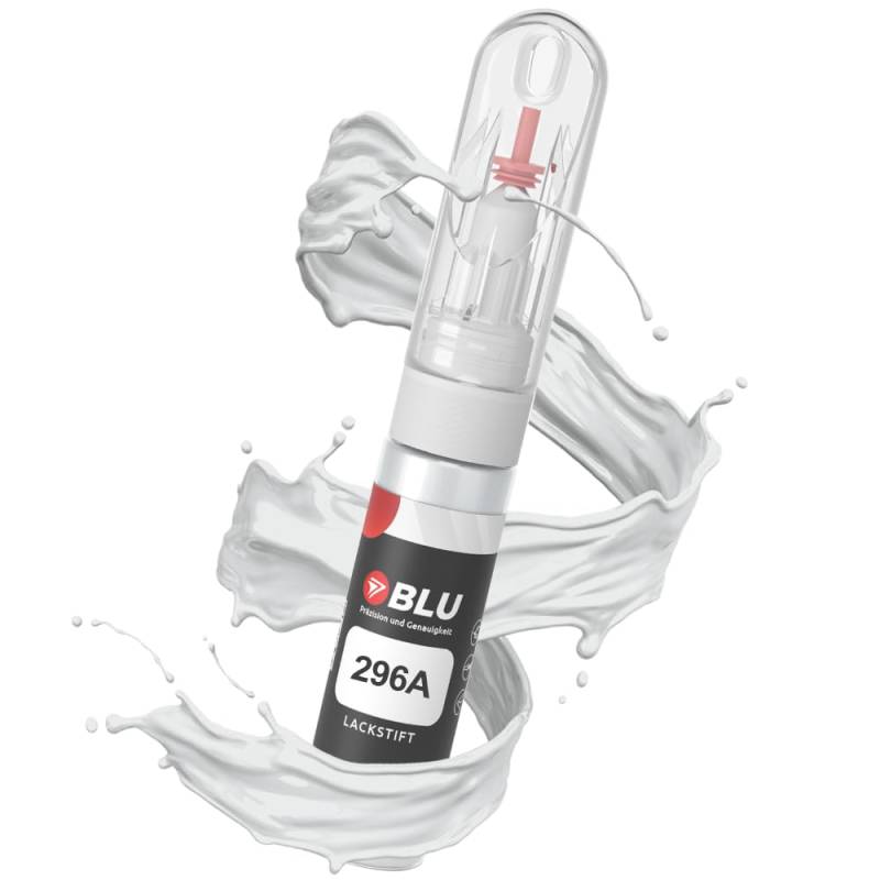 BLU Lackstift Auto kompatibel für FIAT 296A Weiss BIANCODIVINO | Auto Lack Reparatur 2in1 Ausbesserungslack Pinsel + Nadel von BLU