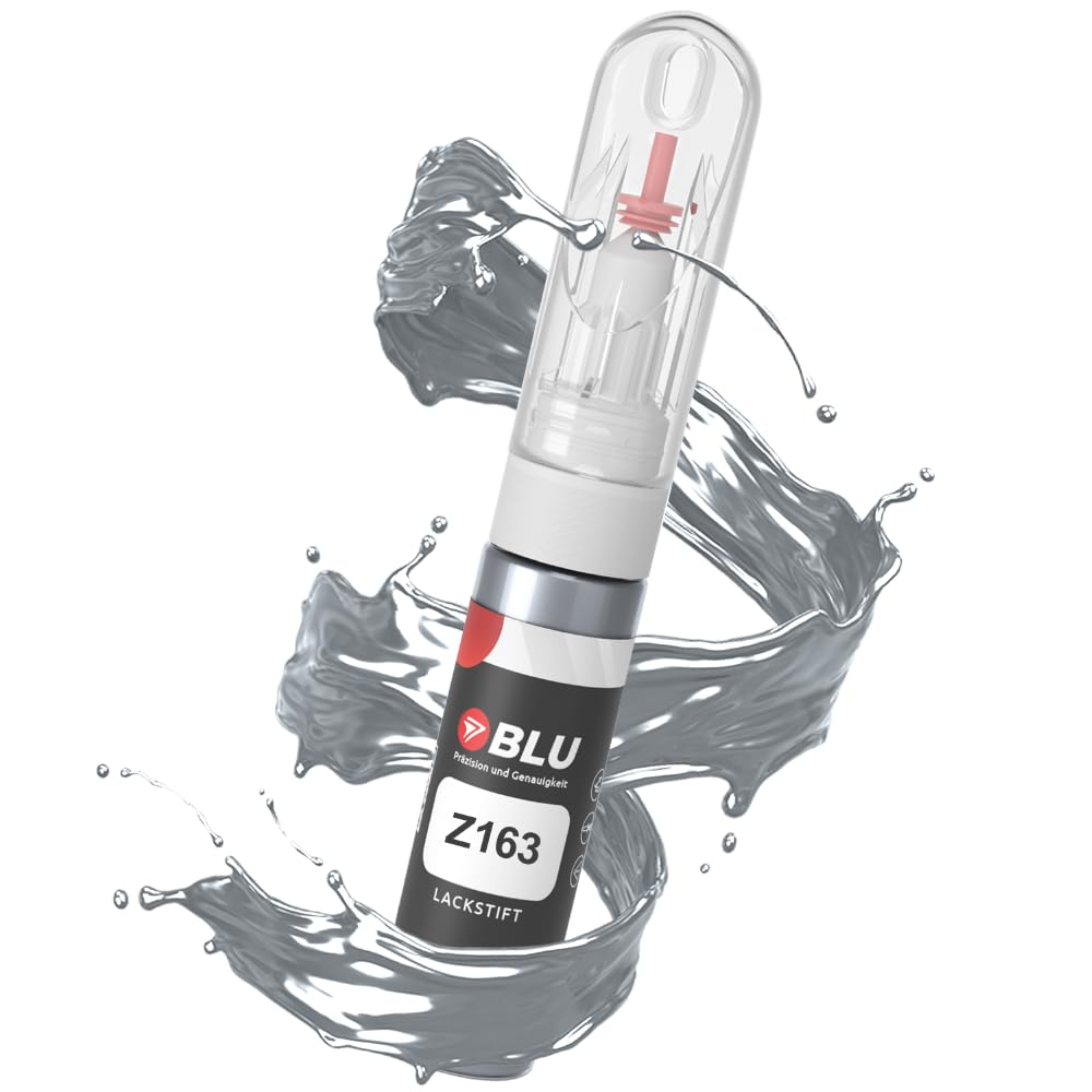 BLU Lackstift Auto kompatibel für OPEL Z163 Silber LICHTSILBER | Auto Lack Reparatur 2in1 Ausbesserungslack Pinsel + Nadel von BLU