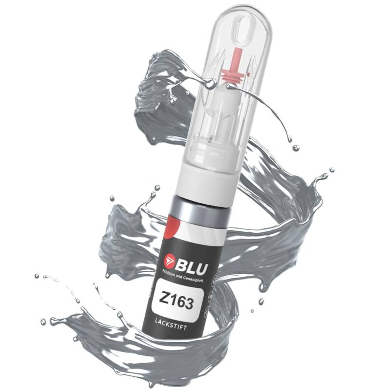 BLU Lackstift Auto kompatibel für OPEL Z163 Silber LICHTSILBER | Auto Lack Reparatur 2in1 Ausbesserungslack Pinsel + Nadel von BLU
