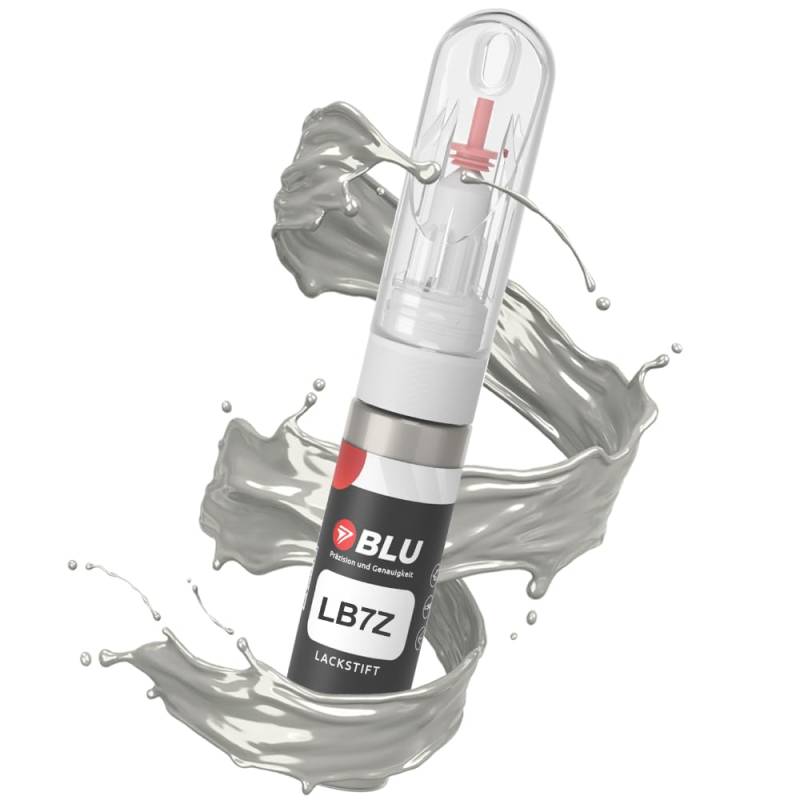 BLU Lackstift Auto kompatibel für VW LB7Z Silber SATINSILBER | Auto Lack Reparatur 2in1 Ausbesserungslack Pinsel + Nadel von BLU
