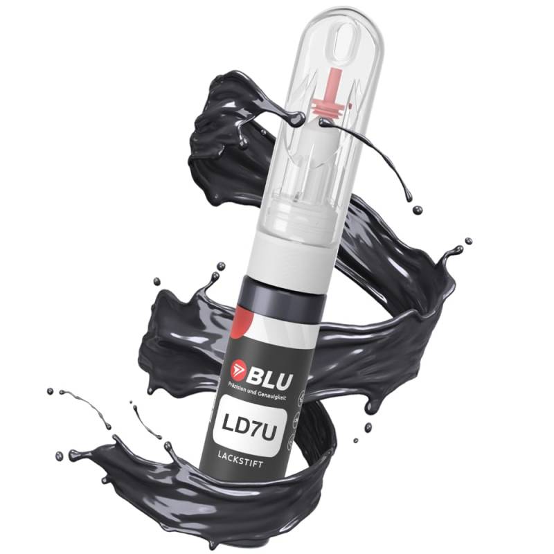 BLU Lackstift Auto kompatibel für VW LD7U GRAU Offroad Grey | Auto Lack Reparatur 2in1 Ausbesserungslack Pinsel + Nadel von BLU