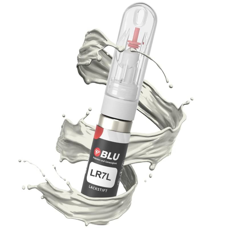 BLU Lackstift Auto kompatibel für VW LR7L GRAU SILVERLEAF | Auto Lack Reparatur 2in1 Ausbesserungslack Pinsel + Nadel von BLU