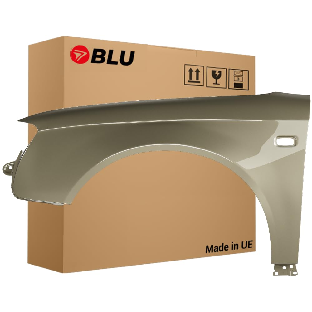 BLU Premium Kotflügel Passend für Audi A4 B7 LY1Q Links Gold | 2004-2008 | Vorderseite Vorne | Verzinkt & Lackiert | Einbaufertig von BLU