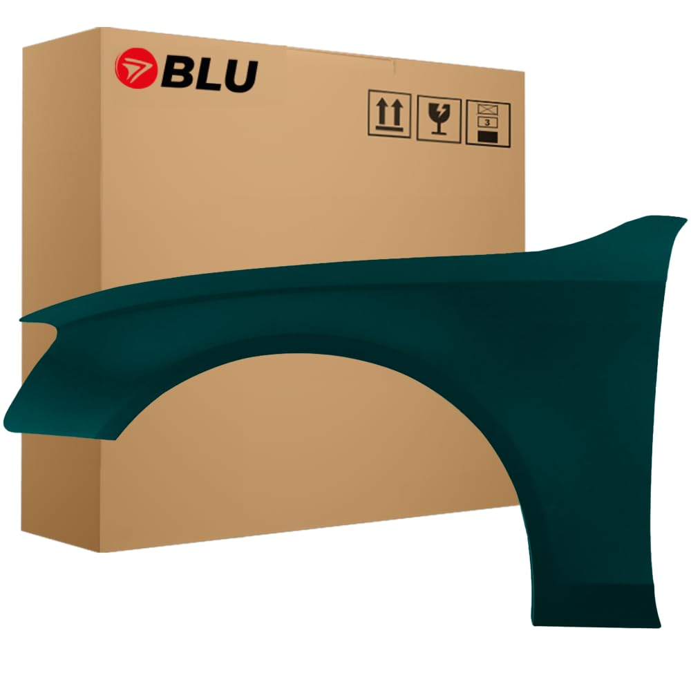 BLU Premium Kotflügel Passend für Audi A4 B8 S4 LZ6E Links Grün | 2007-2011 | Vorderseite Vorne | Verzinkt & Lackiert | Einbaufertig von BLU