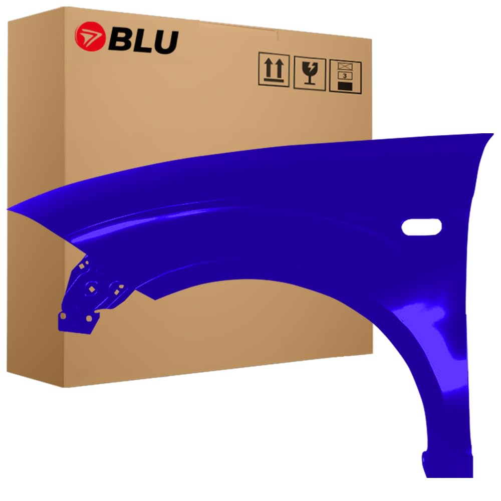 BLU Premium Kotflügel Passend für Seat Altea XL LS5S Links Blau | 2006-2015 | Vorderseite Vorne | Verzinkt & Lackiert | Einbaufertig von BLU