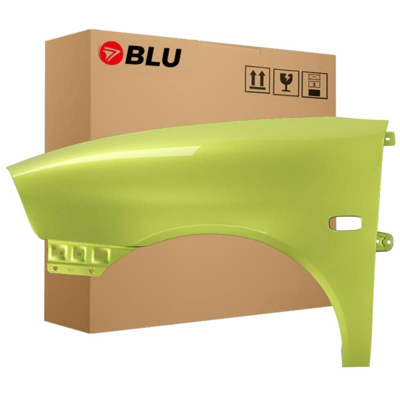 BLU Premium Kotflügel Passend für Seat Ibiza Cordoba (6L - III 3. Generation) LS1T Links Grün | 2002-2008 | Vorderseite Vorne | Verzinkt & Lackiert | Einbaufertig von BLU