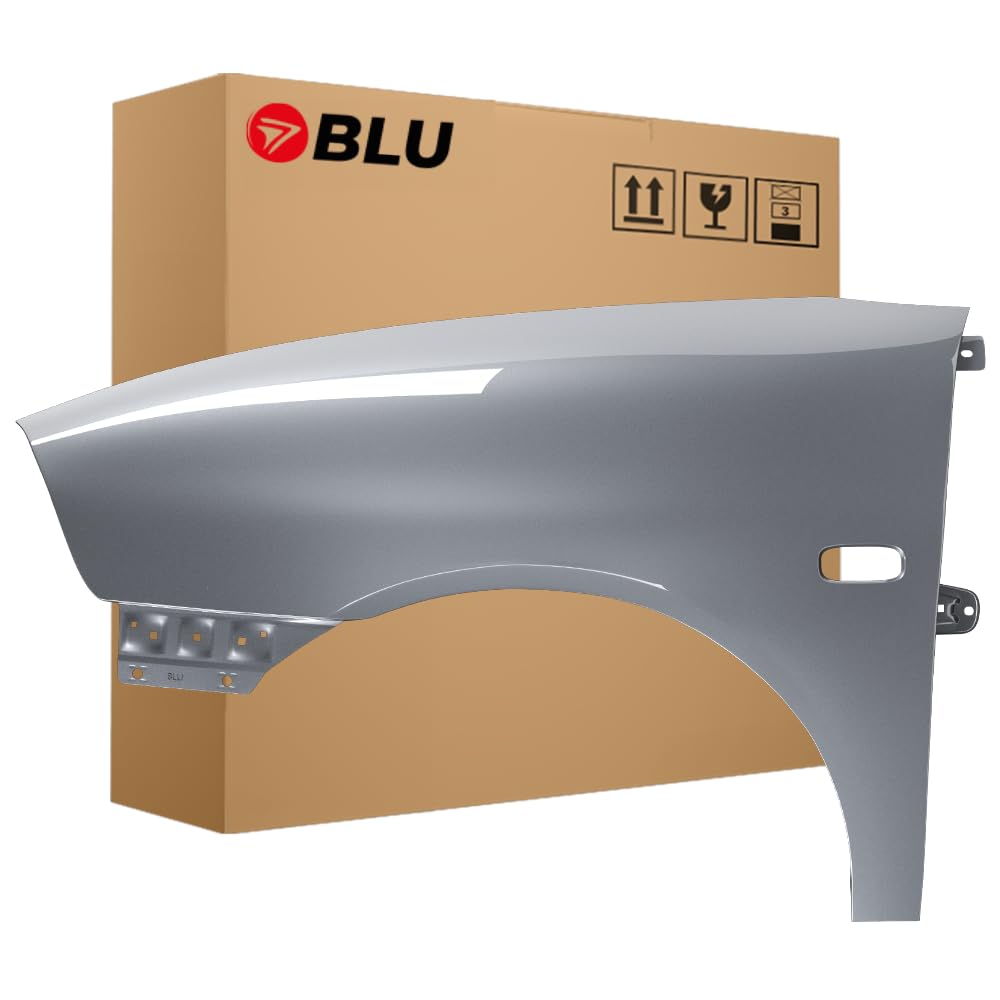 BLU Premium Kotflügel Passend für Seat Ibiza Cordoba (6L - III 3. Generation) LS7Y Links Silber | 2002-2008 | Vorderseite Vorne | Verzinkt & Lackiert | Einbaufertig von BLU