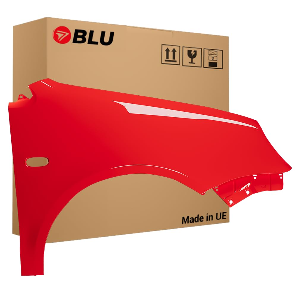 BLU Premium Kotflügel Passend für VW Volkswagen 9N IV 4 LP3G Rechts Rot | 2001-2005 | Vorderseite Vorne | Verzinkt & Lackiert | Einbaufertig BLU Premium Kotflügel Passend für VW Volkswagen 9N IV 4 LP3G Rechts Rot | 2001-2005 | Vorderseite Vorne | Verzinkt & Lackiert | Einbaufertig von BLU