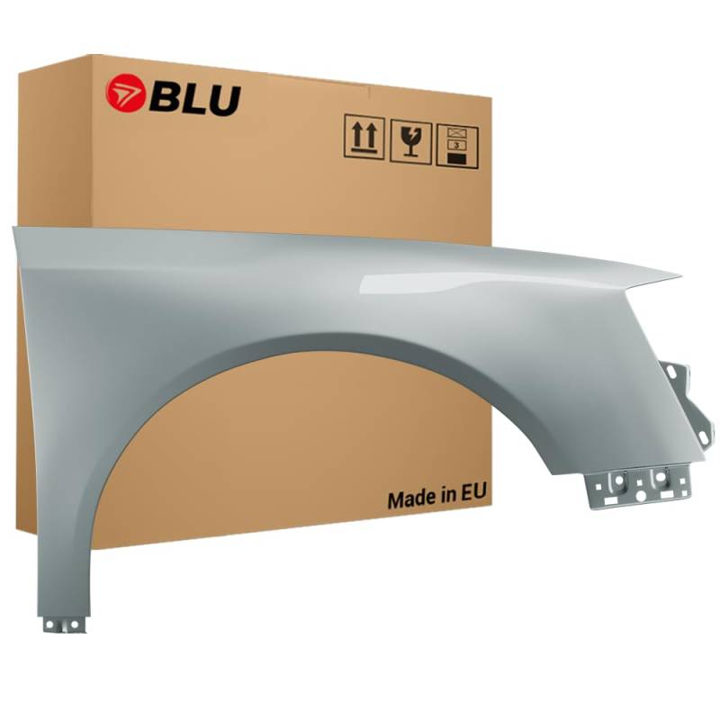 BLU Premium Kotflügel Passend für VW Volkswagen Passat B6 LR7L Rechts Silber | 2005-2010 | Vorderseite Vorne | Verzinkt & Lackiert | Einbaufertig von BLU