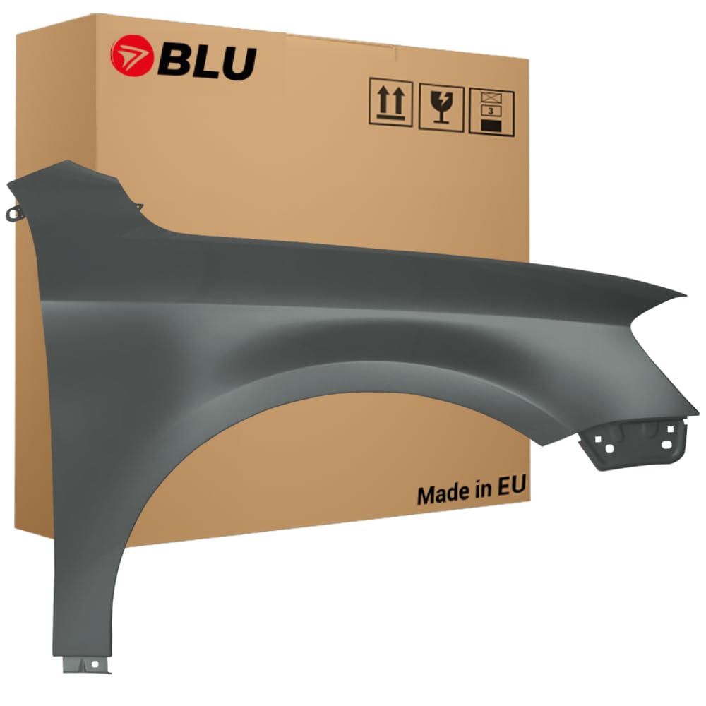 BLU Premium Kotflügel Passend für VW Volkswagen Passat B7 LK7X Rechts Grau | 2010-2014 | Vorderseite Vorne | Verzinkt & Lackiert | Einbaufertig von BLU