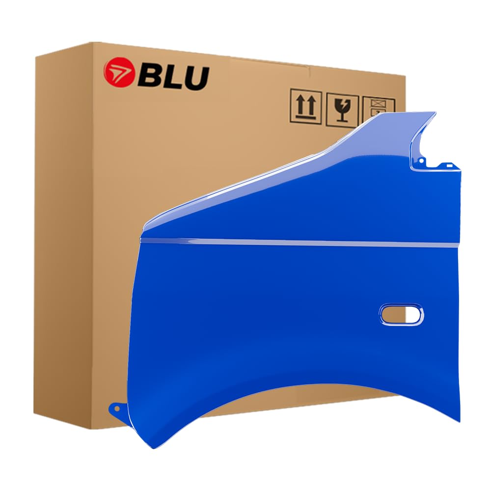 BLU Premium Kotflügel Passend für VW Volkswagen Transporter T5 / Multivan LA5F Links Blau | 2003-2015 | Vorderseite Vorne | Verzinkt & Lackiert | Einbaufertig von BLU