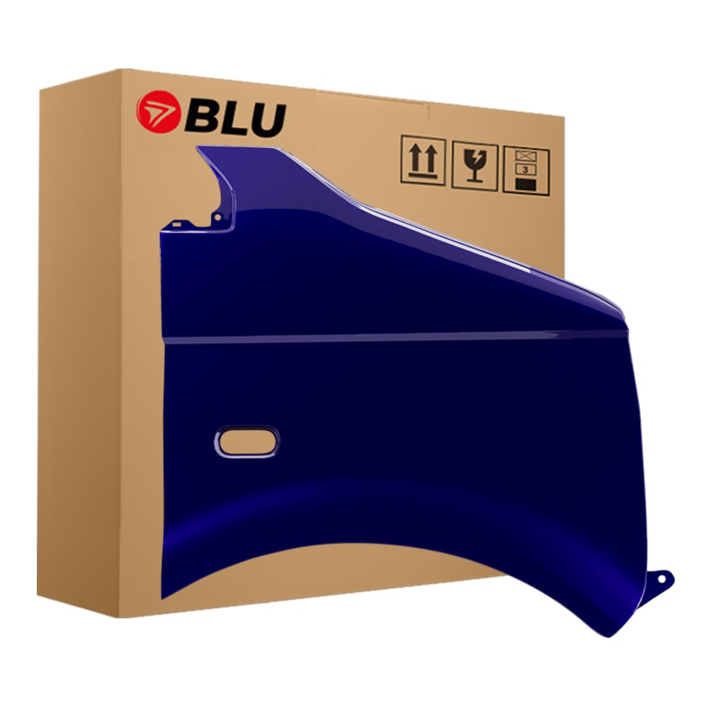 BLU Premium Kotflügel Passend für VW Volkswagen Transporter T5 / Multivan LD5Q Rechts Blau | 2003-2015 | Vorderseite Vorne | Verzinkt & Lackiert | Einbaufertig von BLU
