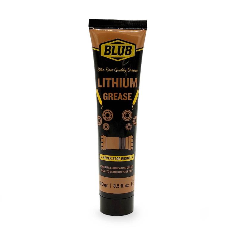 Blub Lithium Fett 100mg, Lithiumfett für Fahrradlager, Kugellager, Lager, Wälzlagerfett, Schmierfett Tube, Fahrradfett, Fahrrad Kette öl, Radlager Fett von BLUB