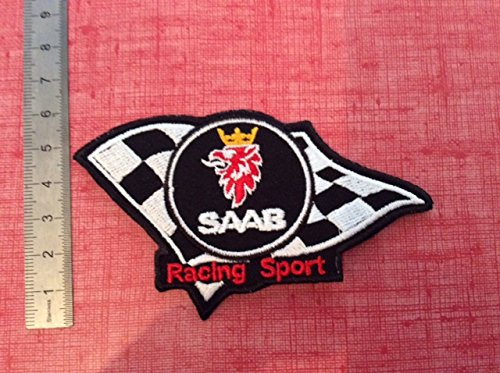 Patches Aufnaher Toppa ? Saab Racing Sport ? zum Aufbügeln von CEEBOO