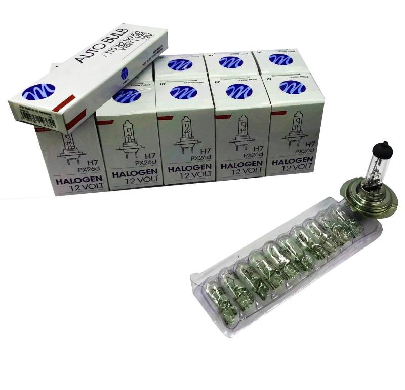 20 St Set: H7 Halogen Lampe Autolampe 12V 55W PX26d und W5W Positionslicht Scheinwerfer Lampe Ersatzlampen Abblendlicht Fernlicht Nebellicht.Setpreis von BLUETECH