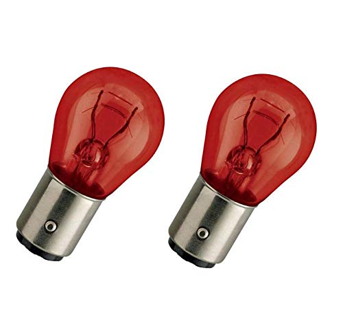 BLUETECH 2er Set Rote Rück- Bremslicht Lampe PR21/5 Watt P21/5W BAW15D 12Volt von BLUETECH