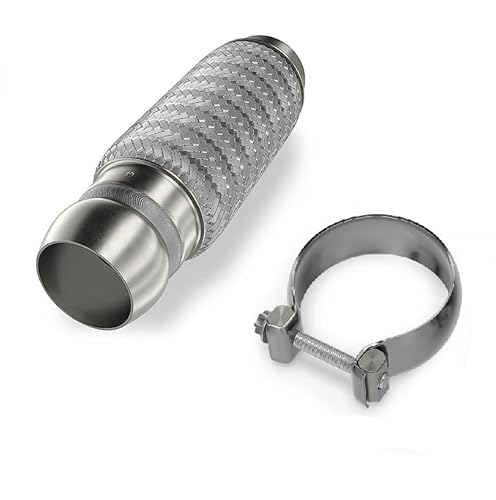 Flexrohr Flansch Reparatuset kompatibel mit Mercedes Sprinter 906 218 318 518 und HJS 91131565 DPF Hosenrohr Sprinter EURO 5/6 Bluetech Abgasanlage Ø 65mm inkl. passende Edelstahlschelle von BLUETECH