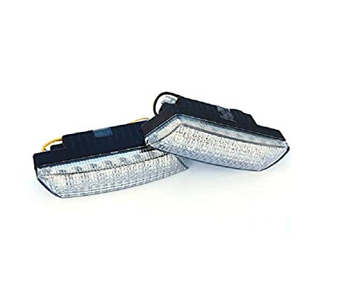 BLUETECH Ultra kleine universale LED Tagfahrleuchten/Tagfahrlichter mit 16 SMD LEDs R87 Modul E-Prüfzeichen & Dimmfunktion von BLUETECH