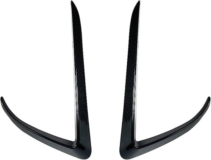 Auto Front Stoßstange Lip Diffusor Splitter Flossen Körper Kit Spoiler Diffusor Auto Tuning für Tesla Model 3 Y 2017-2022,A-Model 3 Carbon Look von BLuvos