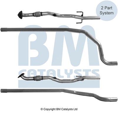 Bm Catalysts Abgasrohr [Hersteller-Nr. BM50968] für Opel, Vauxhall von BM CATALYSTS