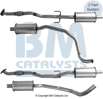 Bm Catalysts Abgasrohr [Hersteller-Nr. BM50969] für Opel, Vauxhall von BM CATALYSTS