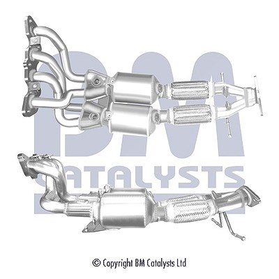 Bm Catalysts Katalysator mit Anbauteilen [Hersteller-Nr. BM91483H] für Ford von BM CATALYSTS