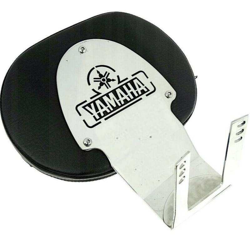 BM UK | XV1600 | Motorrad Chrome Fahrersitzlehne Komfortable Rückenlehne Sitzpolsterauflage - Yamaha XV1600 | XV1700 Wild Star (Road Star) von BM UK