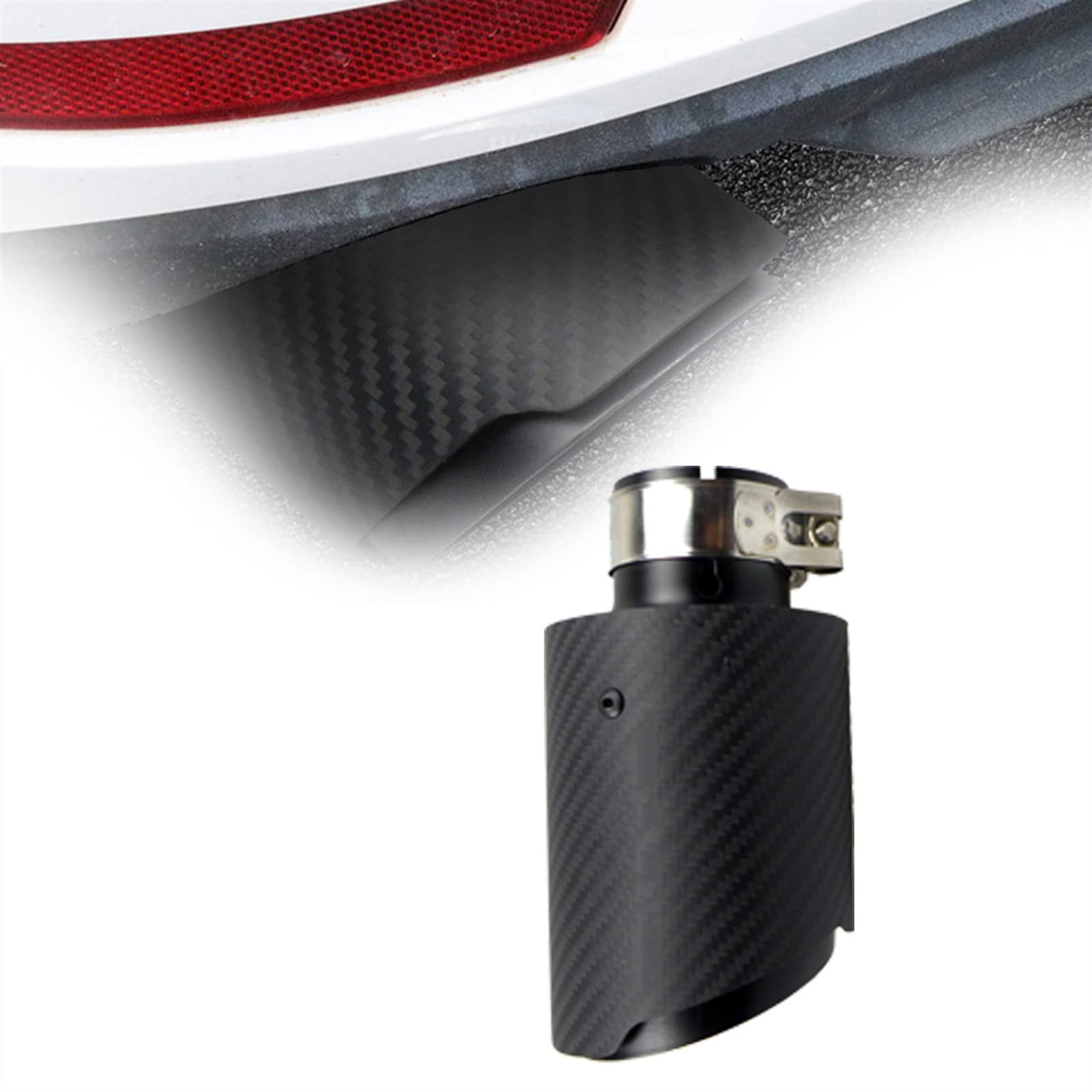 BMDBD Für Für A&udi Für B&enz Für V&w Matte Twill Kohlefaser Edelstahl Auto Auspuff Endschalldämpfer Schwanz Kehle BMDBD Für Für A&udi Für B&enz Für V&w Matte Twill Kohlefaser Edelstahl Auto Auspuff Endschalldämpfer Schwanz Kehle von BMDBD