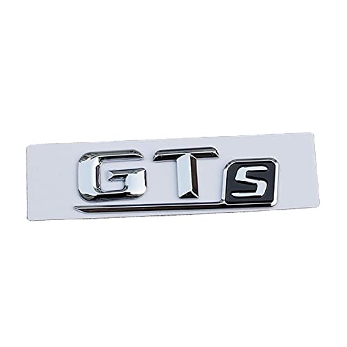 BMINO Chrome GTs Buchstaben-Kofferraum-Abzeichen-Emblem-Aufkleber-Aufkleber, kompatibel mit Mercedes-Benz AMG GT Sport Logo-Aufkleber BMINO Chrome GTs Buchstaben-Kofferraum-Abzeichen-Emblem-Aufkleber-Aufkleber, kompatibel mit Mercedes-Benz AMG GT Sport Logo-Aufkleber von BMINO