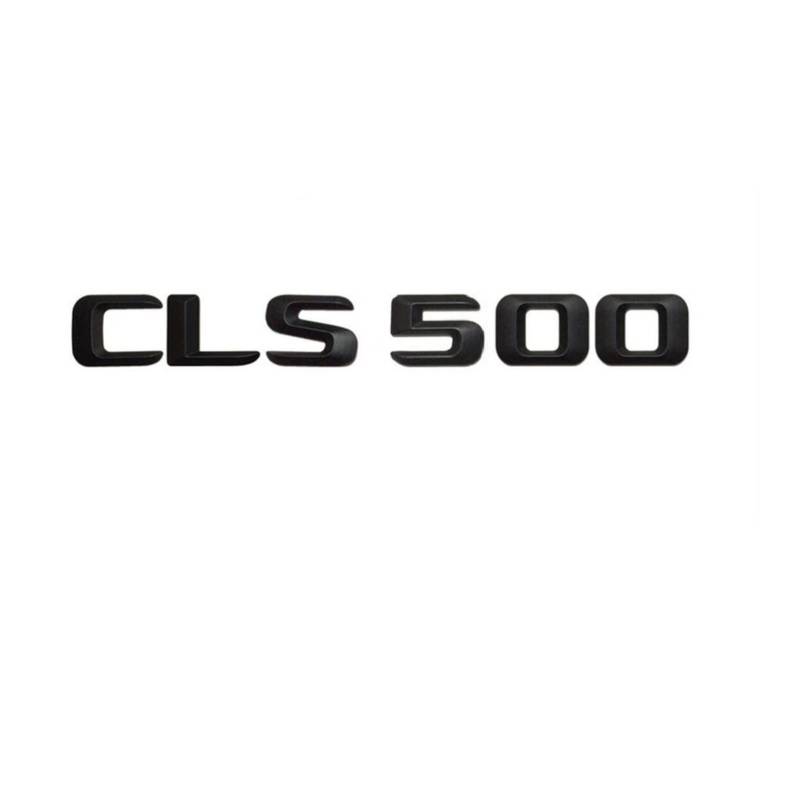 BMINO Mattschwarz CLS 500" Auto-Kofferraum-hintere Buchstaben Wort-Abzeichen-Emblem-Buchstaben-Aufkleber-Aufkleber-Aufkleber kompatibel mit Mercedes Benz CLS-Klasse CLS500 Logo-Aufkleber von BMINO