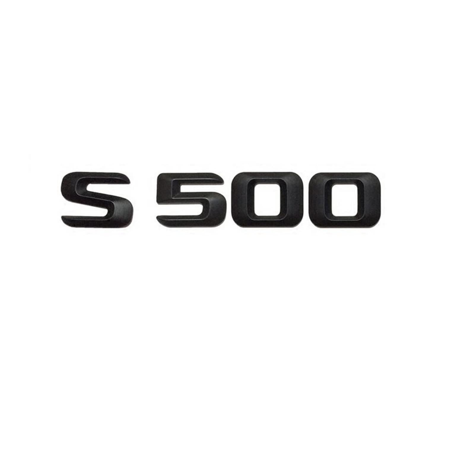 BMINO Mattschwarz S 500" Auto-Kofferraum-hintere Buchstaben Wort-Abzeichen-Emblem-Buchstabe-Aufkleber-Aufkleber kompatibel mit Mercedes Benz S-Klasse S500 Logo-Aufkleber BMINO Mattschwarz S 500" Auto-Kofferraum-hintere Buchstaben Wort-Abzeichen-Emblem-Buchstabe-Aufkleber-Aufkleber kompatibel mit Mercedes Benz S-Klasse S500 Logo-Aufkleber von BMINO